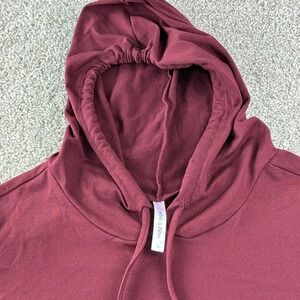 ebb & flow Pullover Hoodie Womens M Burgundy Activewear Athleisure Gorpcore Cozy